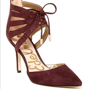 Sam Edelman Zachary burgundy suede heels